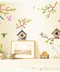 Muurstickers Vogelhuisjes