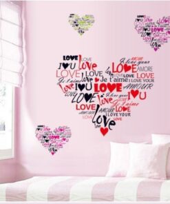 Muursticker Love Hart