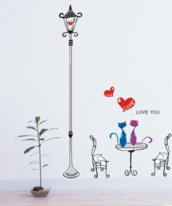 Muursticker Love Lantaren