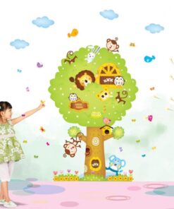 Boom Muursticker met Uilen Familie - Gratis Verzending