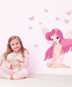 Muursticker Roze Fee
