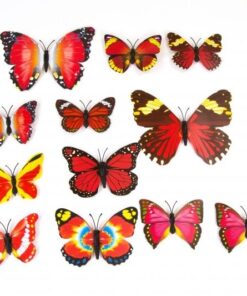 3D VLINDERS ROOD