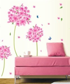 Muurstickers Roze Bloemen