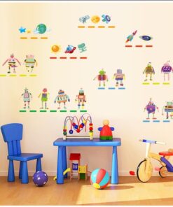 Muursticker Robots