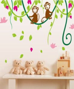 Muursticker Aapjes in Jungle