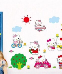 Muursticker Hello Kitty