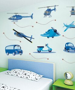 Muursticker Helicopter
