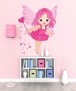 Muursticker Fee Roze