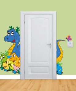 Muursticker Dino Familie