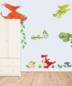 Muursticker Draken