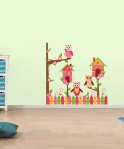 Muursticker Uiltjes in Boomhuis