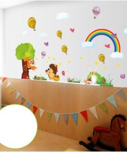 Muursticker Dieren Dorp