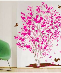 Muursticker Boom Roze